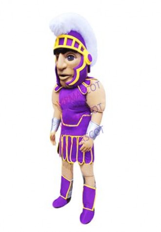Professional Custom Purple Centurion Knight Mascot Costume Warrior Theme Cartoon Anime Cosply Costumes Mascotte Fancy Dress1903