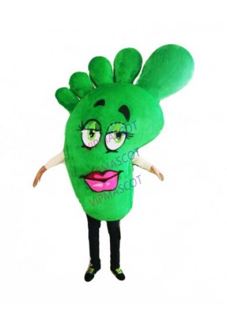 big green foot mascot costume adult size foot feet health theme advertising costumes cartoon foot fancy dress 2558