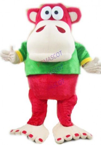 The big foot Monkey Gorilla mascot costume adult size hot cartoon character red gorillar monkey theme anime carnival fancy 2498