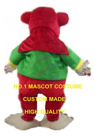 The big foot Monkey Gorilla mascot costume adult size hot cartoon character red gorillar monkey theme anime carnival fancy 2498