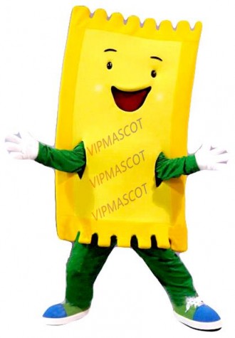 golden ticket mascot costume factory wholesale cartoon cinema movie theatre factory ticket theme anime cosplay costumes 2886