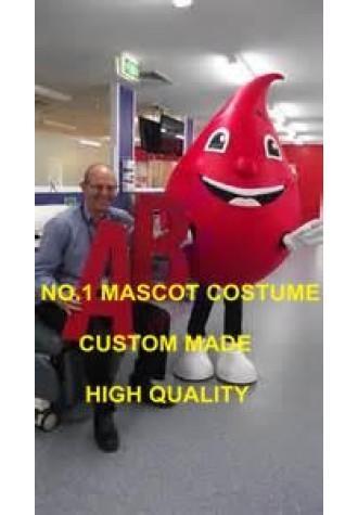 New Custom Anime Cosply Costumes Hospital Blood Drop Mascot Costume Blood Donation Theme Carnival Mascotte Fancy Dress Kits 1969