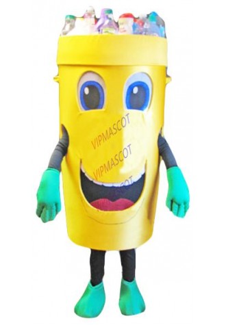 Recycle can mascot costume for adult trash can waste ash bin garbage can theme anime cosplay costumes carnival fancy dress 2854