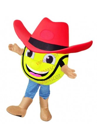 SPORT TENNIS BALL mascot cowboy costume adult cartoon character tennis theme animes cosply carnival fancy dress kits suit 2096