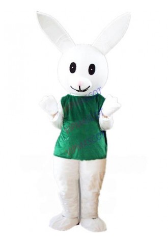green shirt rabbit mascot costume custom cartoon character cosplay adult size carnival costume 3063