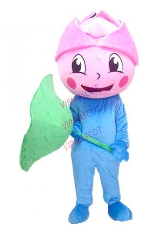 Lotus mascot costume custom cartoon character cosplay adult size carnival costume 3149
