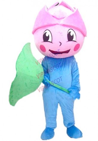 Lotus mascot costume custom cartoon character cosplay adult size carnival costume 3149