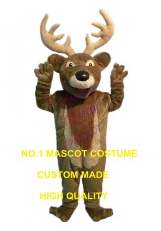 plush reindeer moose mascot costume christmas deer mascot custom adult size cartoon character cosplay carnival costume 3228