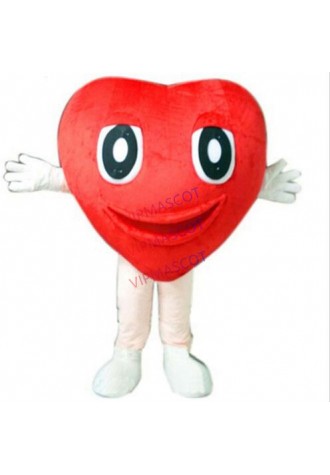 red heart mascot costume custom cartoon character cosplay carnival costume 3380