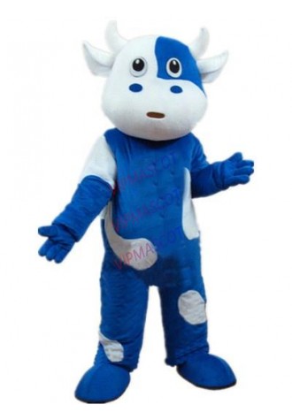 blue dairy cow cattle mascot costume wholesale for adult custom anime cartoon milk cow costumes carnival fancy dress 3426