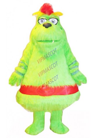 green monster mascot costume high quality adult size cartoon monster theme anime cosplay costumes halloween carnival fancy 2754