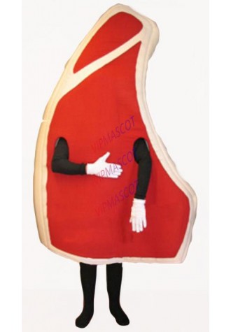 pork chop mascot costume adult size hot sale cartoon pork meat food theme anime cosplay costumes carnival fancy dress kits 2806