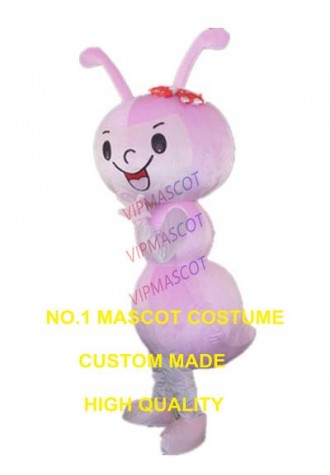 pink ant mascot costume custom cartoon character cosplay adult size carnival costume 3121