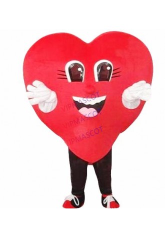 Love Red Heart Mascot Costume Halloween Wedding Party red heart cartoon Costume Fancy Dress Adult Children Size