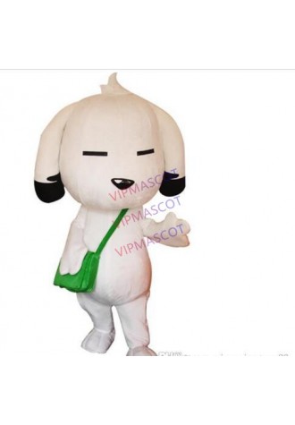 Hot Selling High Quality White Schoolbag Dog Mascot Costume White Dog Mascot Costume Satchel Dog Mascot Costume