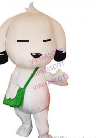 Hot Selling High Quality White Schoolbag Dog Mascot Costume White Dog Mascot Costume Satchel Dog Mascot Costume