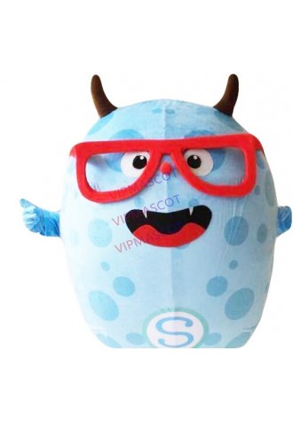 High Quality Blue Demon Mascot Eva Cartoon Garment Clothing Christmas Carnival Hallowmas Party Cute blue Mascot Costume