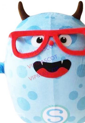 High Quality Blue Demon Mascot Eva Cartoon Garment Clothing Christmas Carnival Hallowmas Party Cute blue Mascot Costume