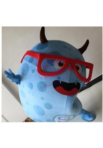 High Quality Blue Demon Mascot Eva Cartoon Garment Clothing Christmas Carnival Hallowmas Party Cute blue Mascot Costume