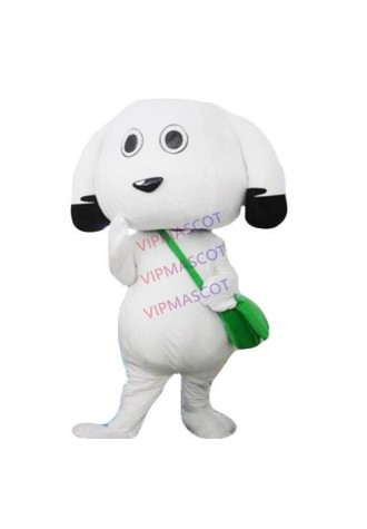 Hot Selling High Quality Lovely Schoolbag Dog Mascot Costume White Dog Mascot Costume Satchel Dog Mascot Costume