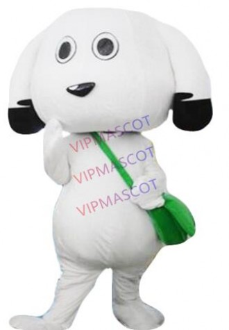 Hot Selling High Quality Lovely Schoolbag Dog Mascot Costume White Dog Mascot Costume Satchel Dog Mascot Costume