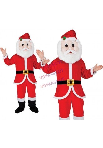 Custom-made Santa Claus Mascot Costume Christmas day Adult Size Cartoon Costume Party Fancy dress Christmas Costume
