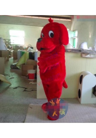 Red dog mascot costume animal cartoon costume adult children party fancy dress mascot costume free shipping