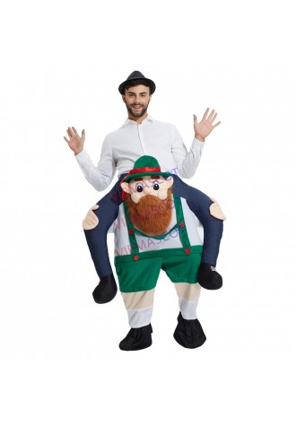 New Christmas style Adult Size Mascot costume Ride On Me Party Mascot Fancy Dress costume for Halloween party