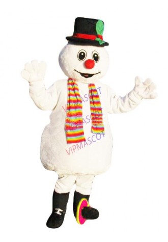 High quality EVA Material Helmet snowman Mascot Costumes walking cartoon Apparel Custom made Adult Size 048