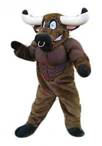 high qual Can be washed with water EVA Material Helmet Long bison Mascot Costumes Movie props party Cosplay cartoon Apparel 487