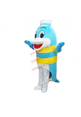 EVA Material fashion dolphin Mascot Costumes Unisex cartoon Apparel Cosplay fish mascot costumes 238
