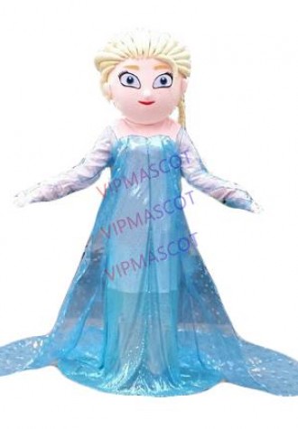 Hot Sale EVA Material Helmet Princess Anna Mascot Costume Cartoon Apparel Halloween Birthday Cosplay 653