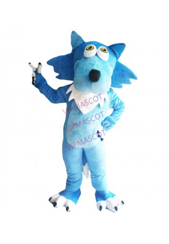 Rapid MaKe High quality EVA Material Blue wolf Mascot Costumes cartoon Apparel Cosplay Wolf mascot costumes 294