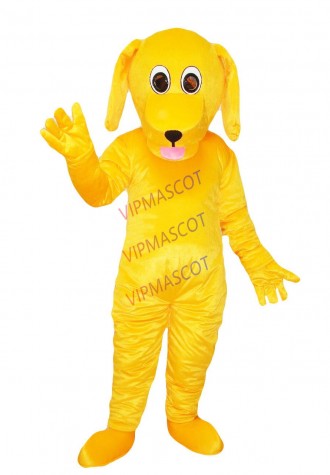 High quality EVA Material Helmet Yellow dog Mascot Costumes Cartoon Apparel advertisement costumes Halloween Birthday party 119