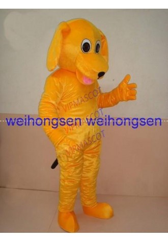High quality EVA Material Helmet Yellow dog Mascot Costumes Cartoon Apparel advertisement costumes Halloween Birthday party 119