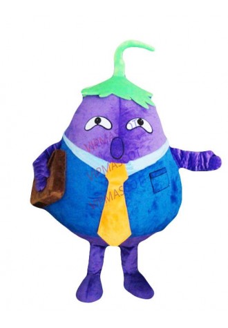 EVA Material The most handsome Eggplant daddy Mascot Costumes Crayon Cartoon Apparel Birthday party Masquerade 932