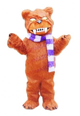 Hot sales Make EVA Material Helmet brown Terrible bear Mascot Costumes Cartoon Apparel Birthday party Masquerade 915