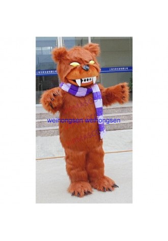 Hot sales Make EVA Material Helmet brown Terrible bear Mascot Costumes Cartoon Apparel Birthday party Masquerade 915