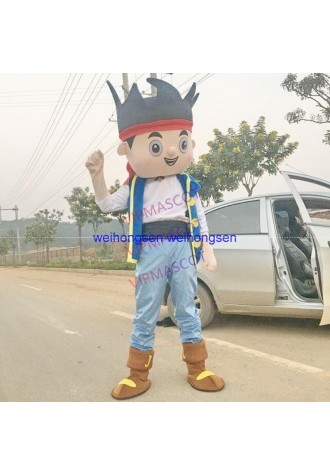 Make Hot Sale EVA Material Helmet Pirate Jack Mascot Costume Cartoon Apparel Halloween Birthday party Cosplay 731