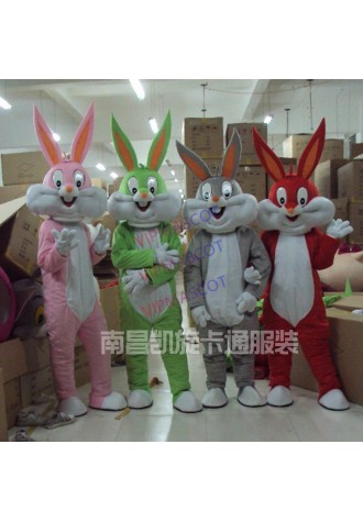 Sell Like Hot Professional Easter Bunny Mascot Costumes Rabbit and Bugs Bunny Adult mascot for sale