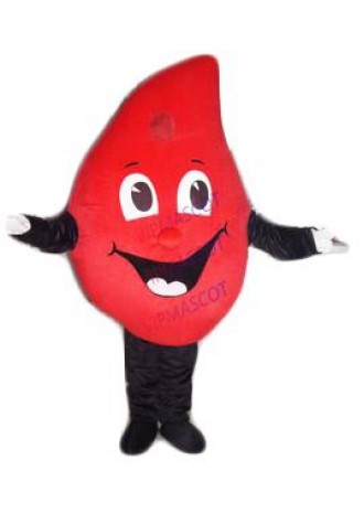 Drop of Blood Mascot Costume Fancy Cosplay Dress Halloween Fantasia Mascot Costume for Public Welfare Activities 