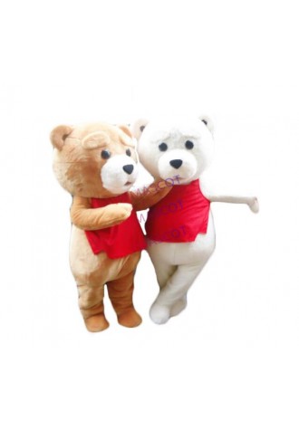 Hot Sale Teddies Costume Adult Fur Teddy Bear Mascot Costume babydolls cosplay costume for Halloween Carnival party event