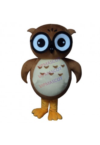 High quality Adult Owl Mascot Costume + Free shipping