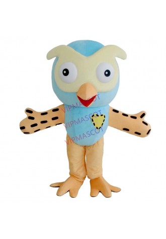 Hot Sale Professional New Style Big Blue Owl Mascot Costume Fancy Dress Adult Size