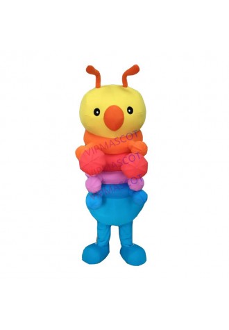 Custom Colorful Insect Bug Mascot Costume Adult Size Costume With Mini Fan Inside Head For Commercial Advertising Carnival Party