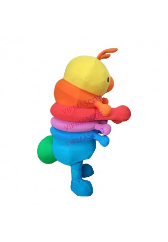 Custom Colorful Insect Bug Mascot Costume Adult Size Costume With Mini Fan Inside Head For Commercial Advertising Carnival Party