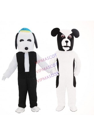 White Dog Mascot Costume Suits Adult Size Halloween Cosplay Party Game Dress Outfits