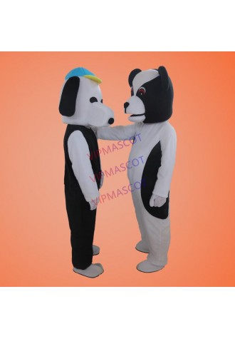 White Dog Mascot Costume Suits Adult Size Halloween Cosplay Party Game Dress Outfits