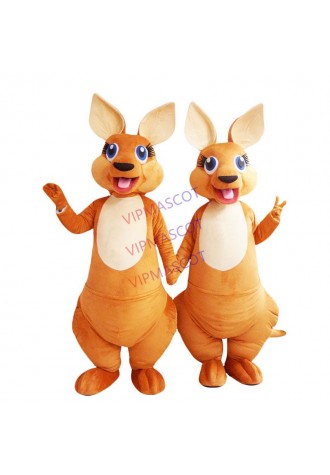 Adult Lovely Kangaroo Mascot Costume Custom Made Mascot Fancy Dress Costumes Animal Costume Party Costumes