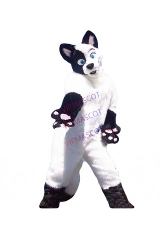 Top quality wolf cartoon Mascot Costumes EVA material Helmet Luxury Plush Simulation fur White lovely walking cartoon Apparel